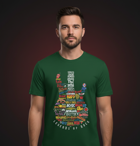 ATHERO “Legends of Rock” Guitar Graphic T-Shirt | Premium Music Tee for Men